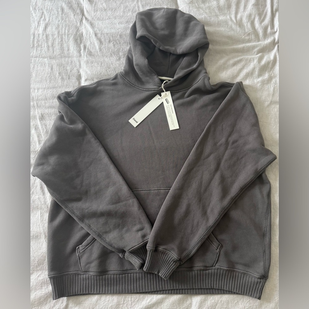 Elwood Mens Gray Hoodie NWT Oversized Pullover Sweatshirt Size M